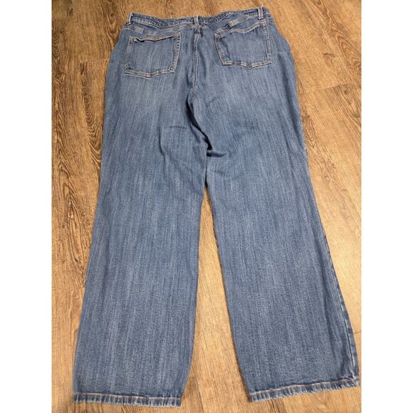 Talbots Medium Wash Straight Leg Jeans Denim Plus Size 18 - Picture 5 of 5